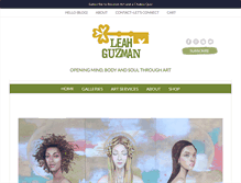 Tablet Screenshot of leahguzman.com